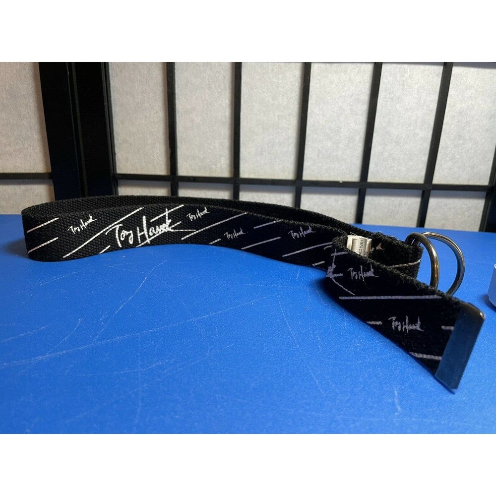 Tony Hawk “Signature” In White on Black Canvas Belt Size #7 (Fits 24” - 26”)